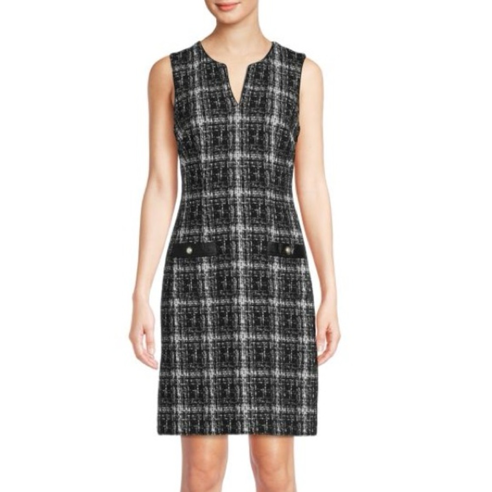 Karl Lagerfeld Paris Tweed Sheath Dress